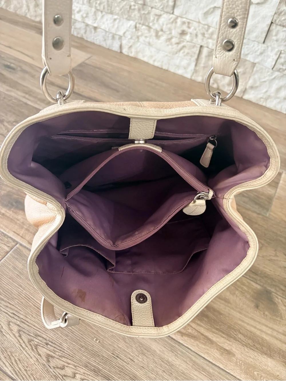 Coach Pebbled Leather Penelope Carryall Tote